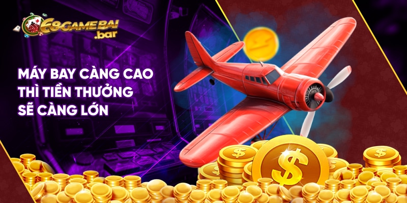 Aviator máy bay 68 Game Bài - Game đổi thưởng với lối chơi độc đáo Máy bay càng cao thì tiền thưởng sẽ càng lớn